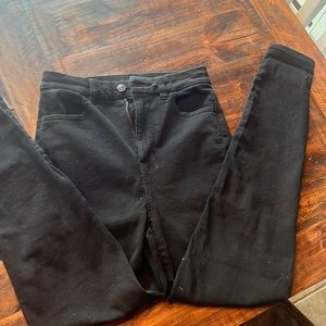 American eagle black stretch jeans sz 2